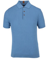 Knitted rib polo